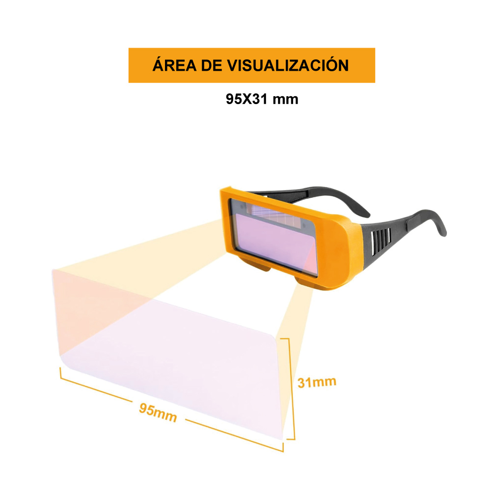 LENTES PARA SOLDAR AUTOMÁTICO FOTOSENSIBLE INGCO AHM111 - 5