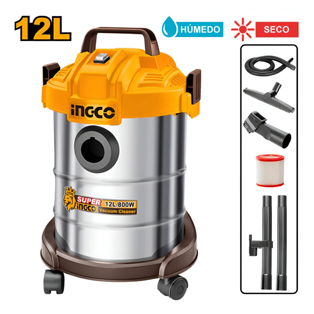 ASPIRADORA INGCO 800W 12L VC14122 - 1