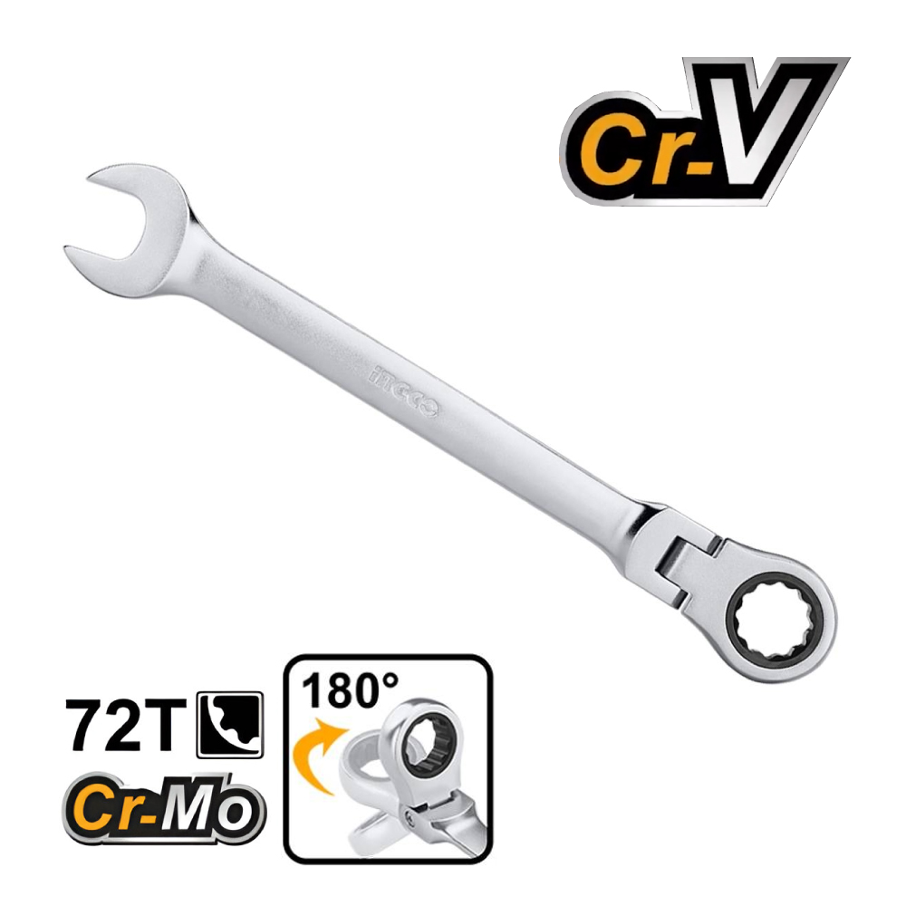 SET 12 PIEZAS LLAVE MIXTA INGCO 180° 8-19MM HKSPAR1123 - 2