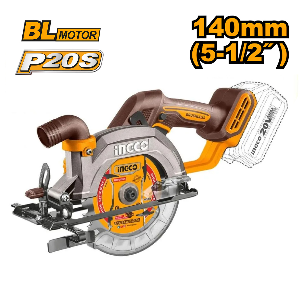 KIT INGCO PERCUTOR 66NM + LLAVE IMPACTO 500NM + SIERRA CIRCULAR 140MM + MULTIHERRAMIENTA COSLI241169 - 8