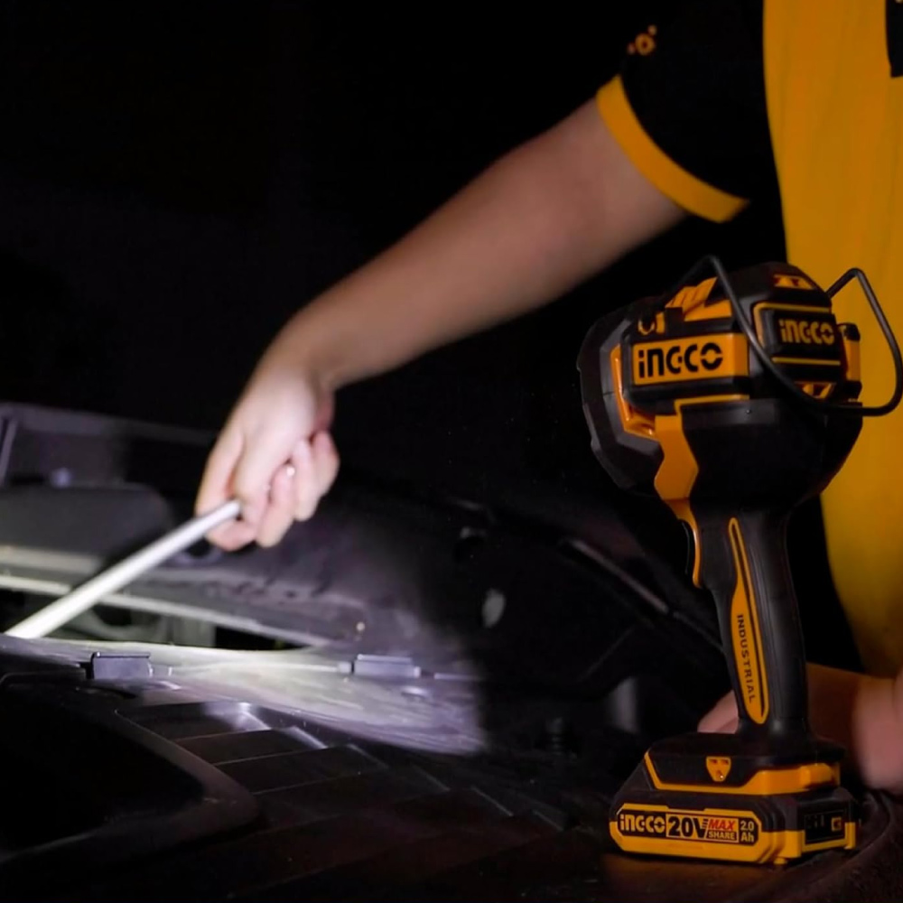KIT LLAVE DE IMPACTO BRUSHLESS INGCO 850NM + LINTERNA PORTÁTIL LED + 2 BATERÍAS 5AH COSLI241181 - 9