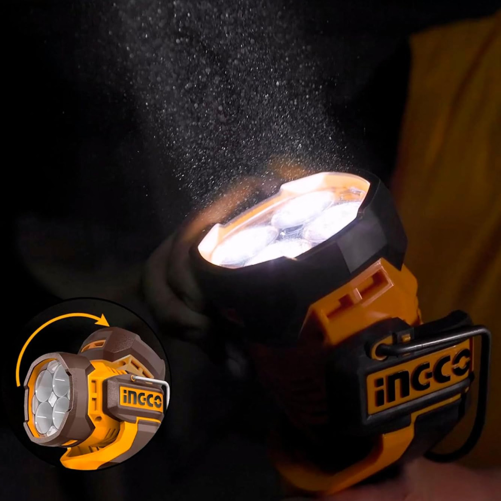 KIT LLAVE DE IMPACTO BRUSHLESS INGCO 850NM + LINTERNA PORTÁTIL LED + 2 BATERÍAS 5AH COSLI241181 - 10