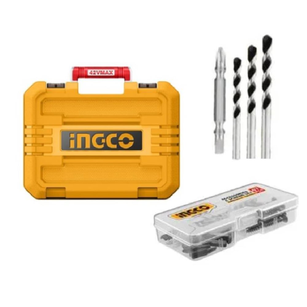 EL TALADRO PERCUTOR BRUSHLESS CHUCK METÁLICO INGCO 42V 69NM + 1 BATERÍA CON CARGADOR CIDLI426981 - 4