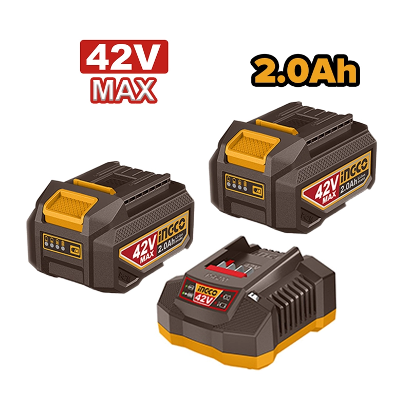 TALADRO PERCUTOR BRUSHLESS CHUCK METÁLICO INGCO 42V 99NM + 2 BATERÍAS CON CARGADOR CIDLI429982 - 3