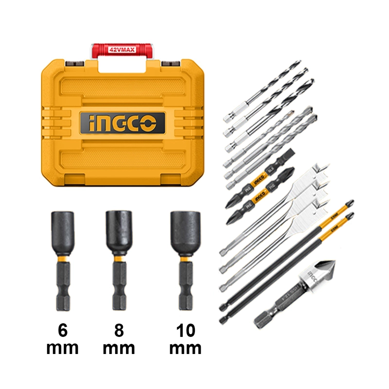 TALADRO PERCUTOR BRUSHLESS CHUCK METÁLICO INGCO 42V 99NM + 2 BATERÍAS CON CARGADOR CIDLI429982 - 4