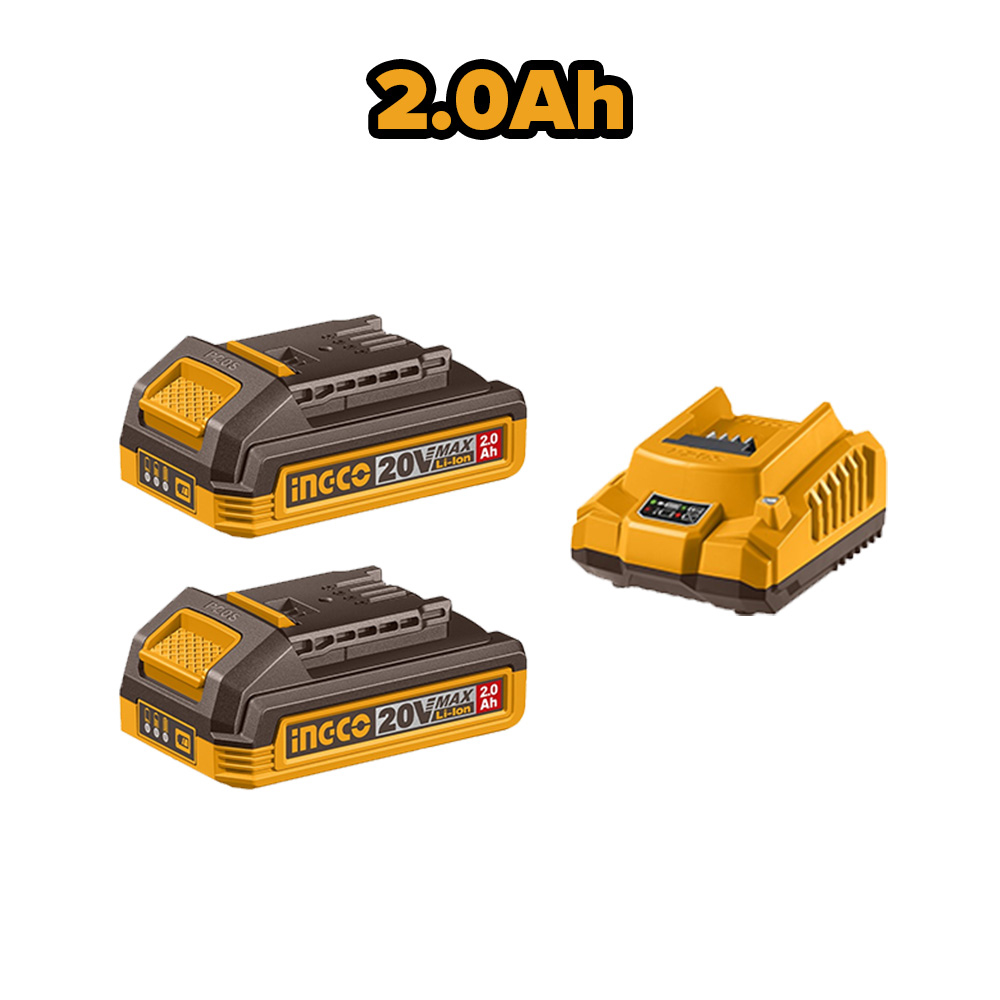 LLAVE Y ATORNILLADOR DE IMPACTO INGCO 20V 230NM + 2 BATERÍAS 2.0AH + CARGADOR CIWLI20236 - 3