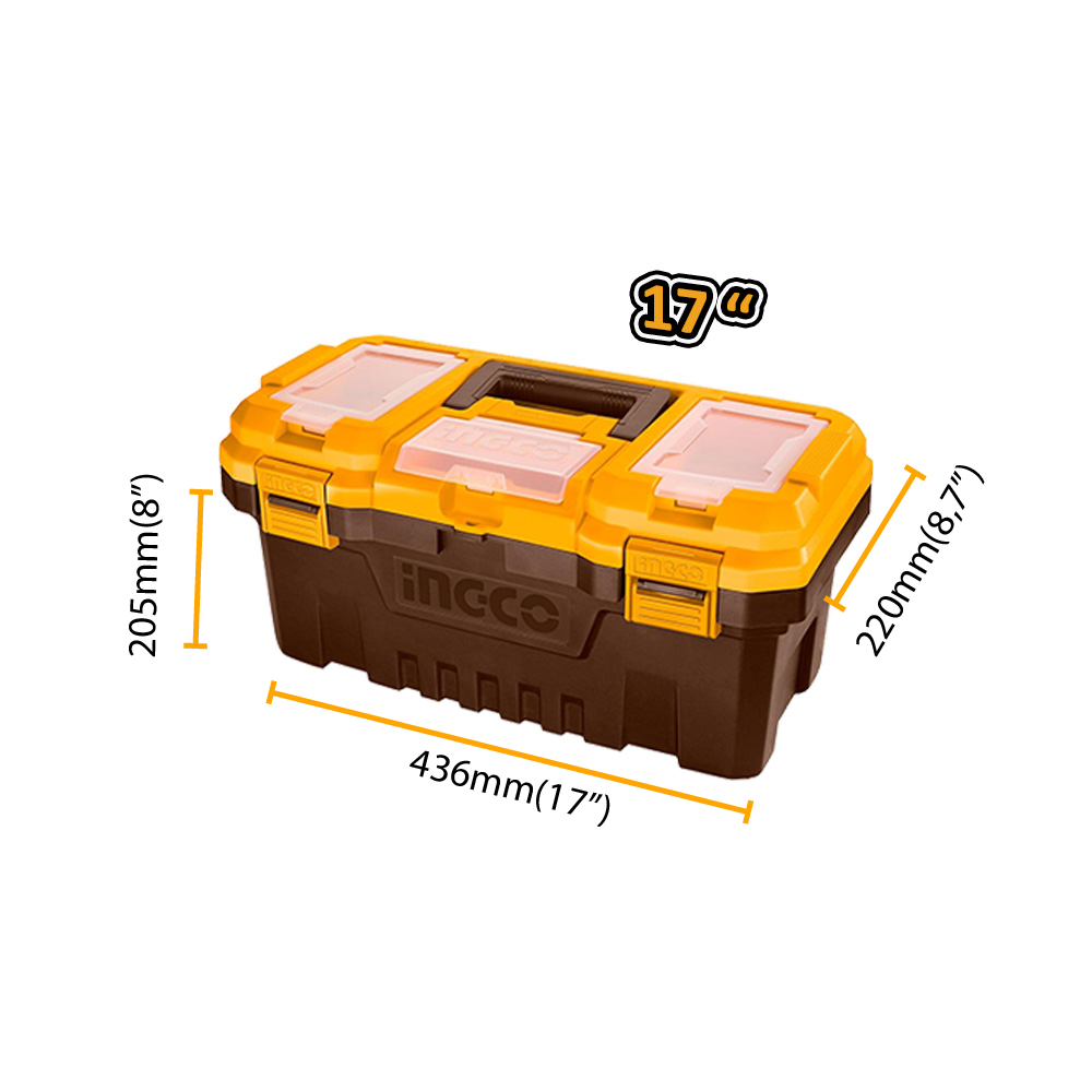 SET 3 CAJAS DE HERRAMIENTAS INGCO 14” 17” 20” PBXK0301 - 3