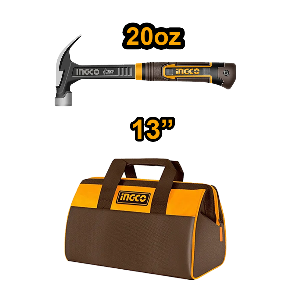 KIT 10 HERRAMIENTAS PROFESIONALES PARA CARPINTERÍA INGCO COS230906 - 4