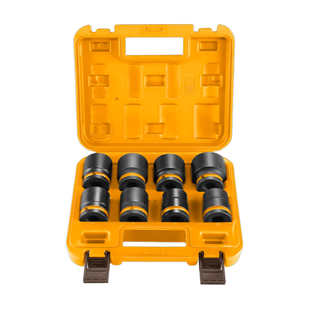 SET 8 DADOS DE IMPACTO INGCO 3/4' DE 26 A 38MM HKISSD34081 - 2