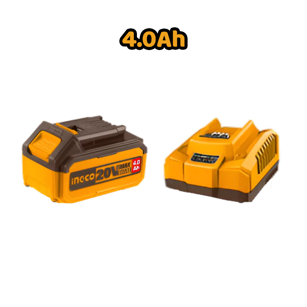 AMOLADORA ANGULAR BRUSHLESS INGCO 20V 1000W 4 1/2″ 115MM + BATERÍA 4.0AH + CARGADOR CAGLI271531 - 3