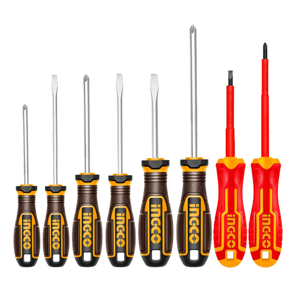 SET 8 DESTORNILLADORES IMANTADOS CON AISLANTE INGCO HKSDS0838 - 2