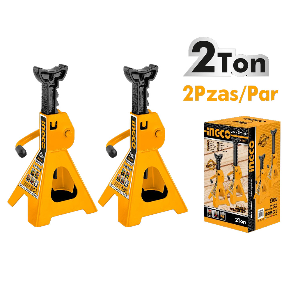 CABALLETE 2 TONELADAS PARA AUTOS SOPORTE INGCO HJS0201 - 1