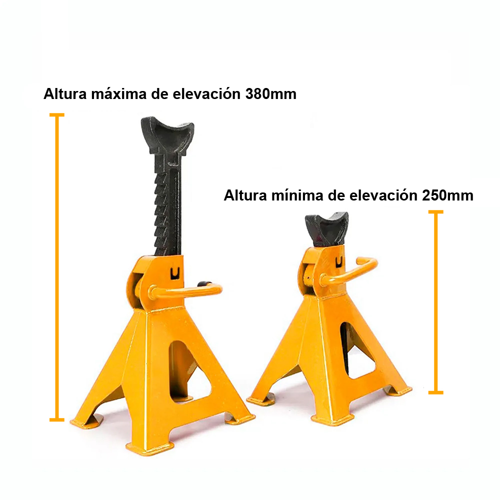 CABALLETE 2 TONELADAS PARA AUTOS SOPORTE INGCO HJS0201 - 3