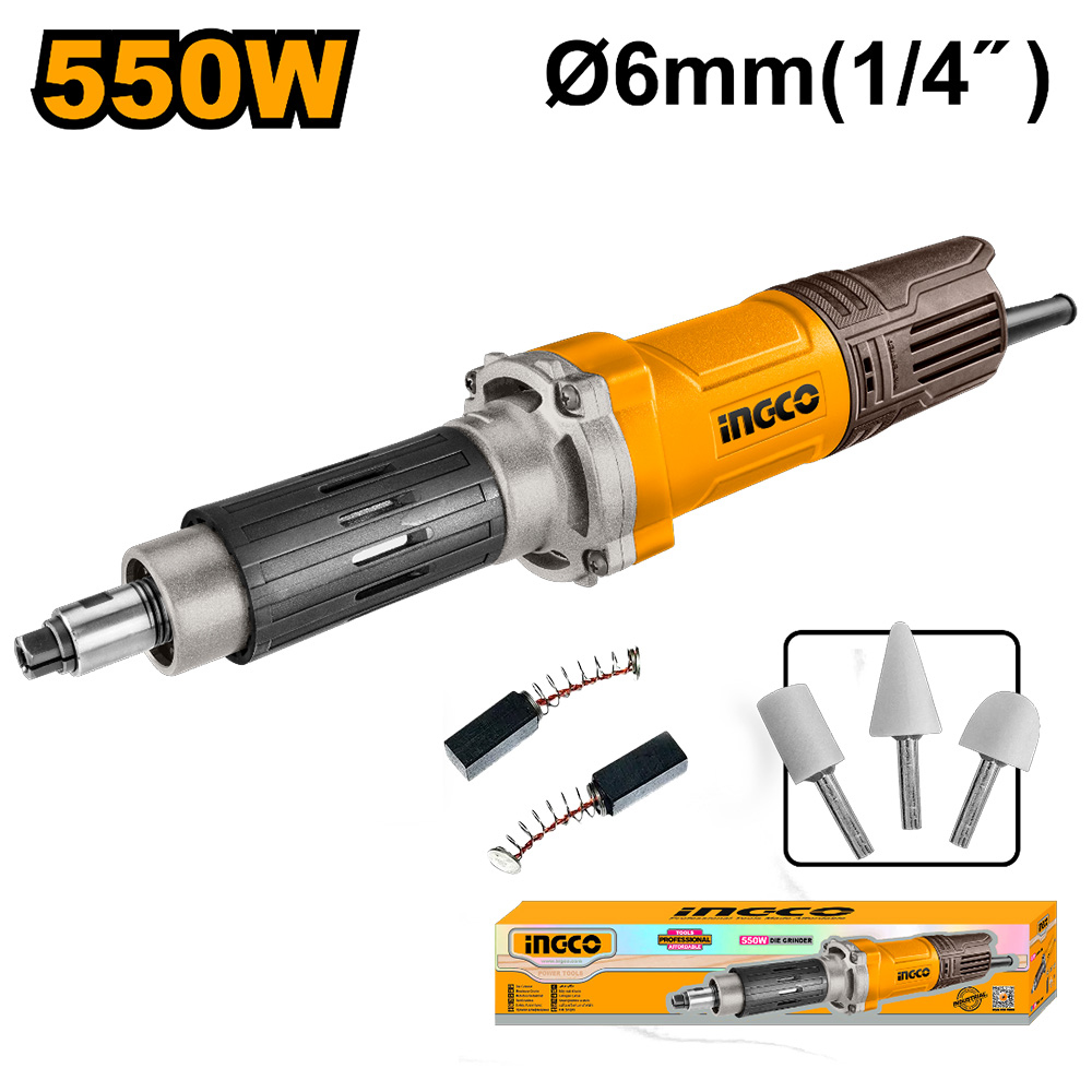 RECTIFICADORA INGCO 550W 6MM PDG5501 - 1