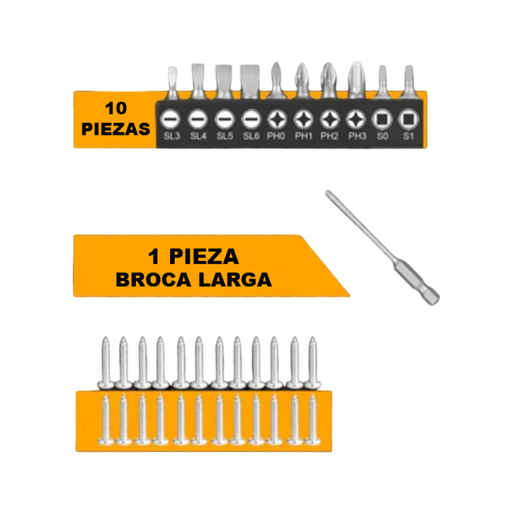DESTORNILLADOR INALÁMBRICO INGCO 4V 4NM + 24 ACCESORIOS CSDLI04425 - 4