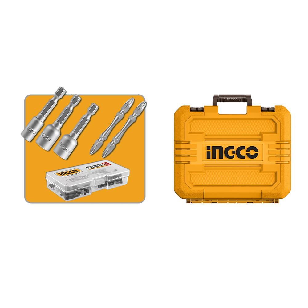 KIT PERCUTOR BRUSHLESS INGCO 66NM + ATORNILLADOR DE IMPACTO BRUSHLESS 20V 285NM CKLI20277 - 7