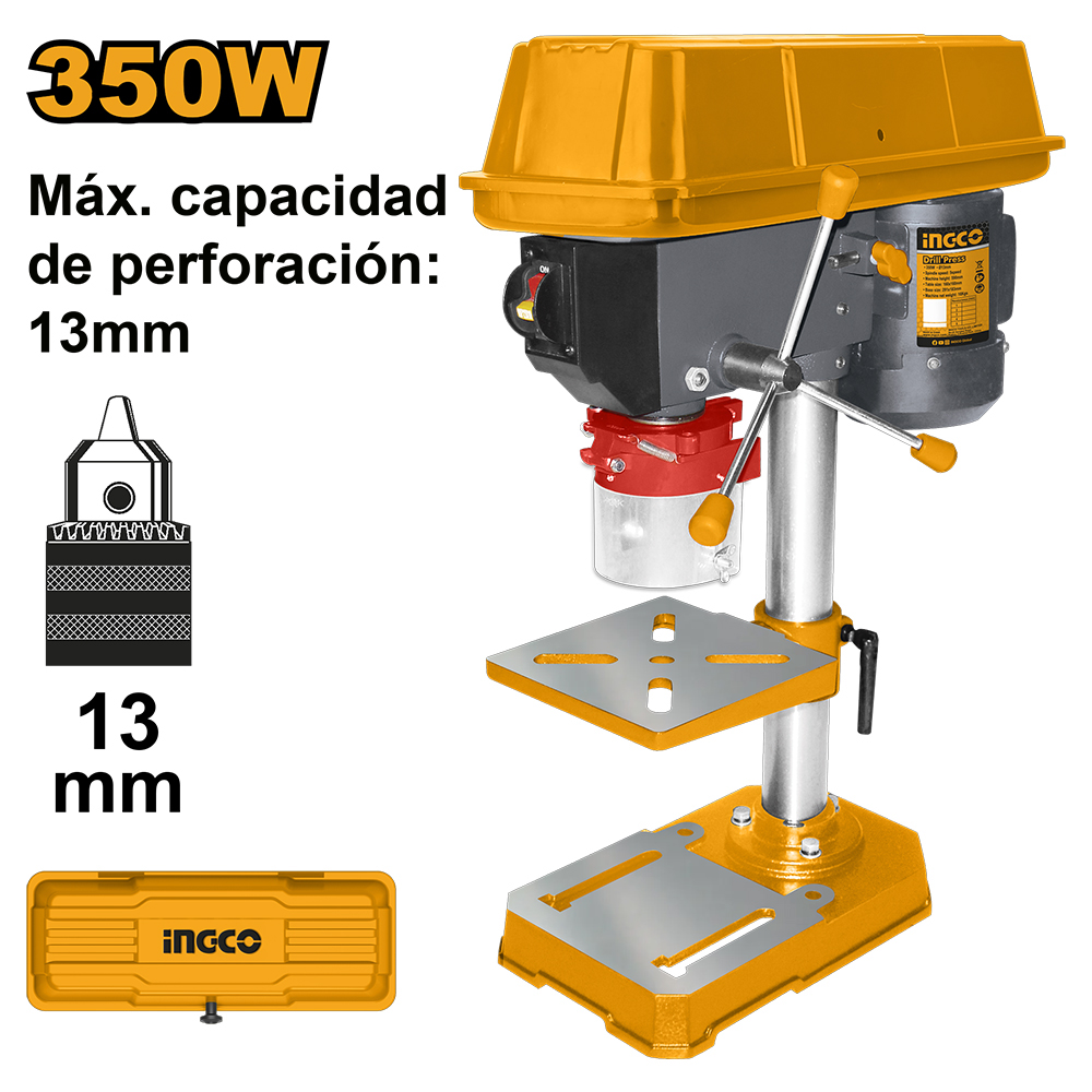 TALADRO DE BANCO INGCO 350W 12 13MM DP133505 - 1