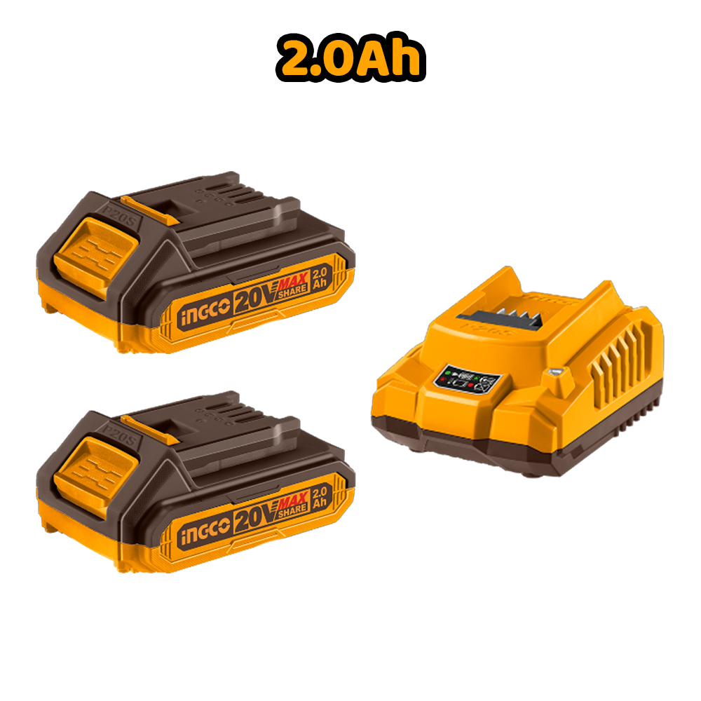 ATORNILLADOR DE IMPACTO BRUSHLESS INGCO 20V 285NM + 2 BATERÍAS 2.0AH CIRLI2028 - 3