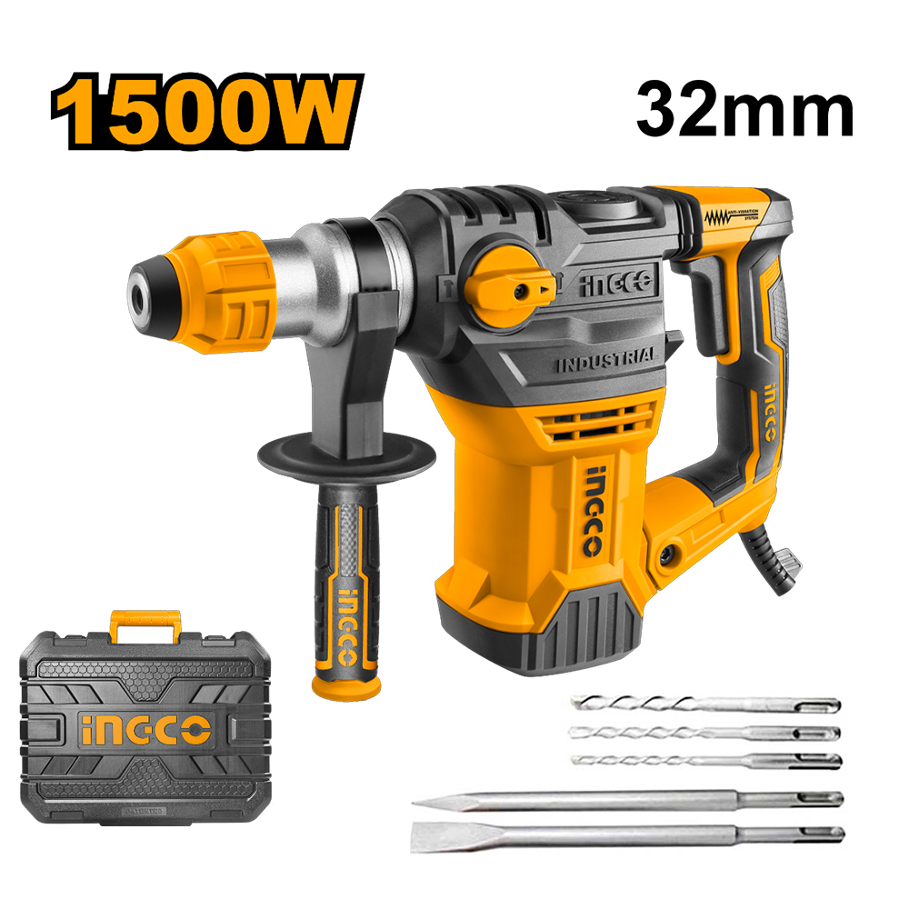 ROTOMARTILLO INGCO 1500W SDS PLUS 55J RH150028 - 1