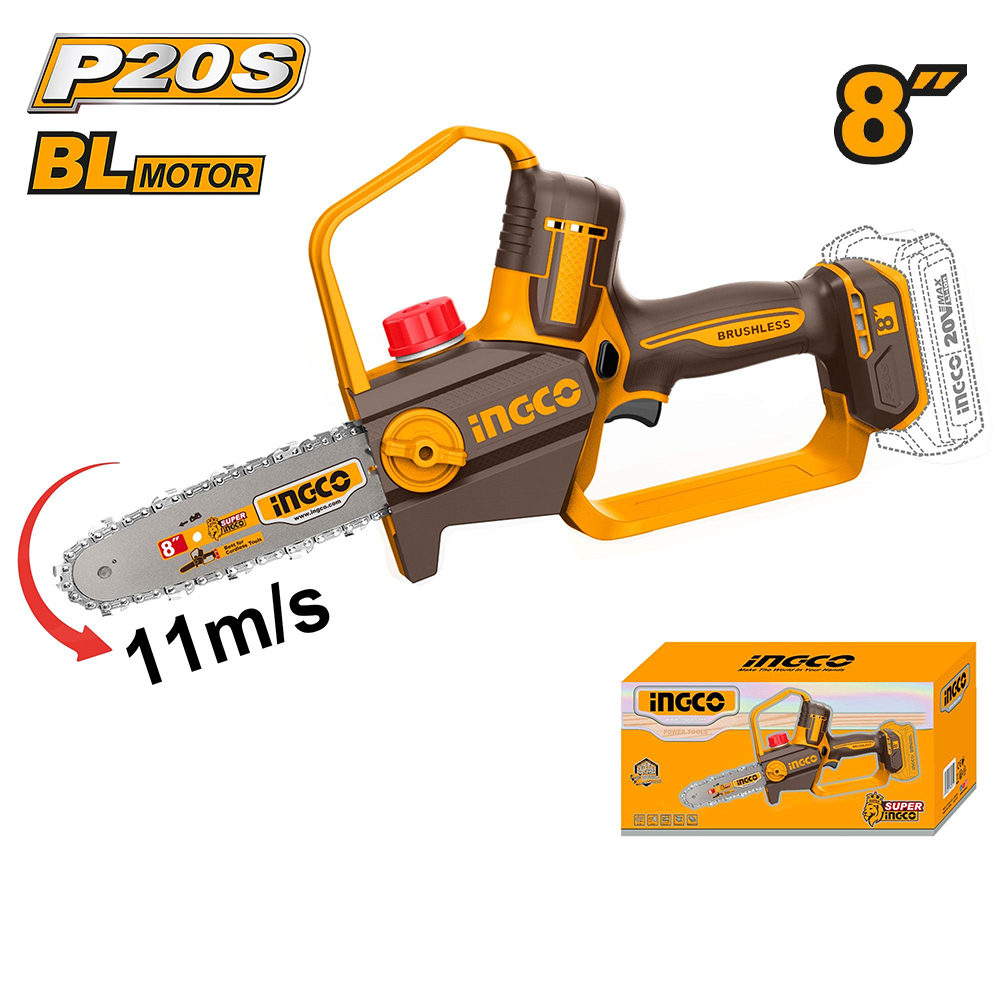 MOTOSIERRA INGCO 20V 8 20CM 11MS CGSLI2088 - 1