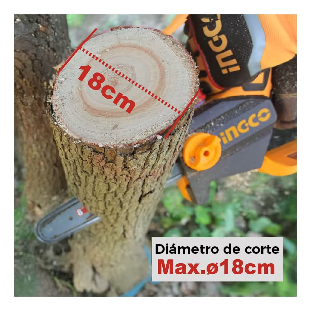 MOTOSIERRA INGCO 20V 8 20CM 11MS CGSLI2088 - 7