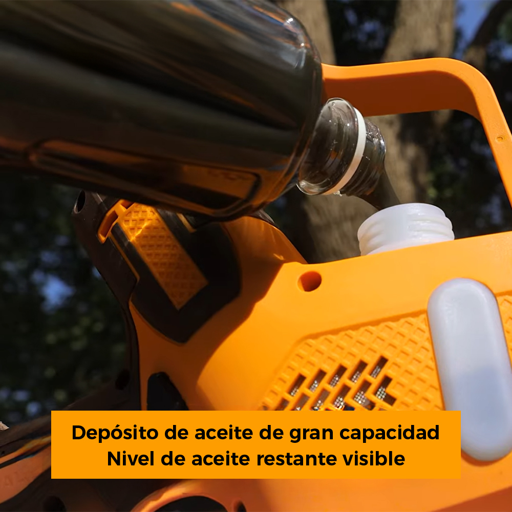 MOTOSIERRA INGCO 20V 8' 20CM 11M/S + 2 BATERÍAS 2.0AH + CARGADOR CGSLI20882 - 8