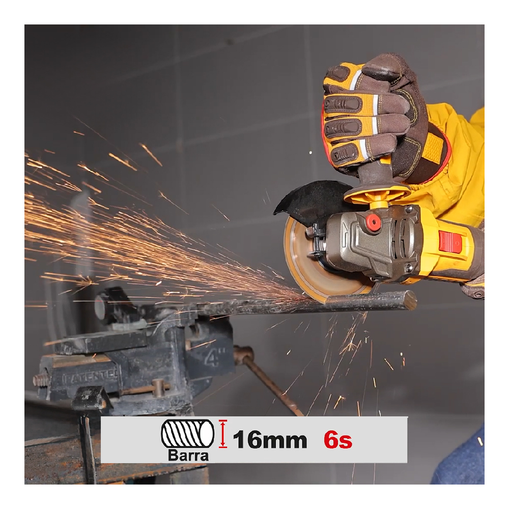 AMOLADORA ANGULAR BRUSHLESS INGCO 42V 1080W 4 1/2″ 115 MM + 2 BATERÍAS 2.0AH + CARGADOR CAGLI4108112 - 7
