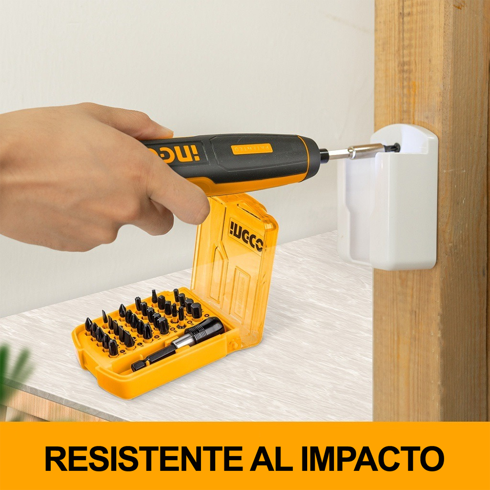 SET 30 PUNTAS DE IMPACTO PARA ATORNILLAR IMANTADAS CON EXTENSIÓN INGCO 25MM AKSD68303 - 8