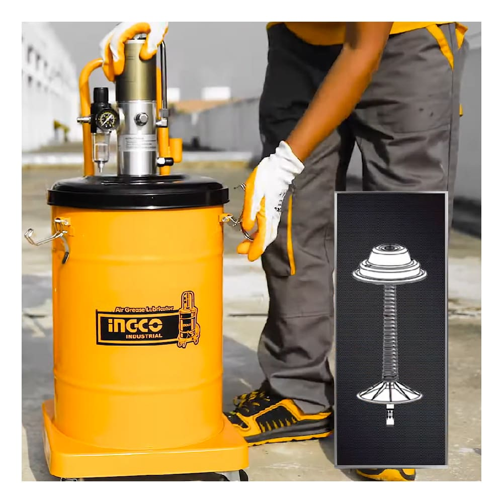 ENGRASADORA NEUMÁTICA INGCO 45L AGL02451 - 5