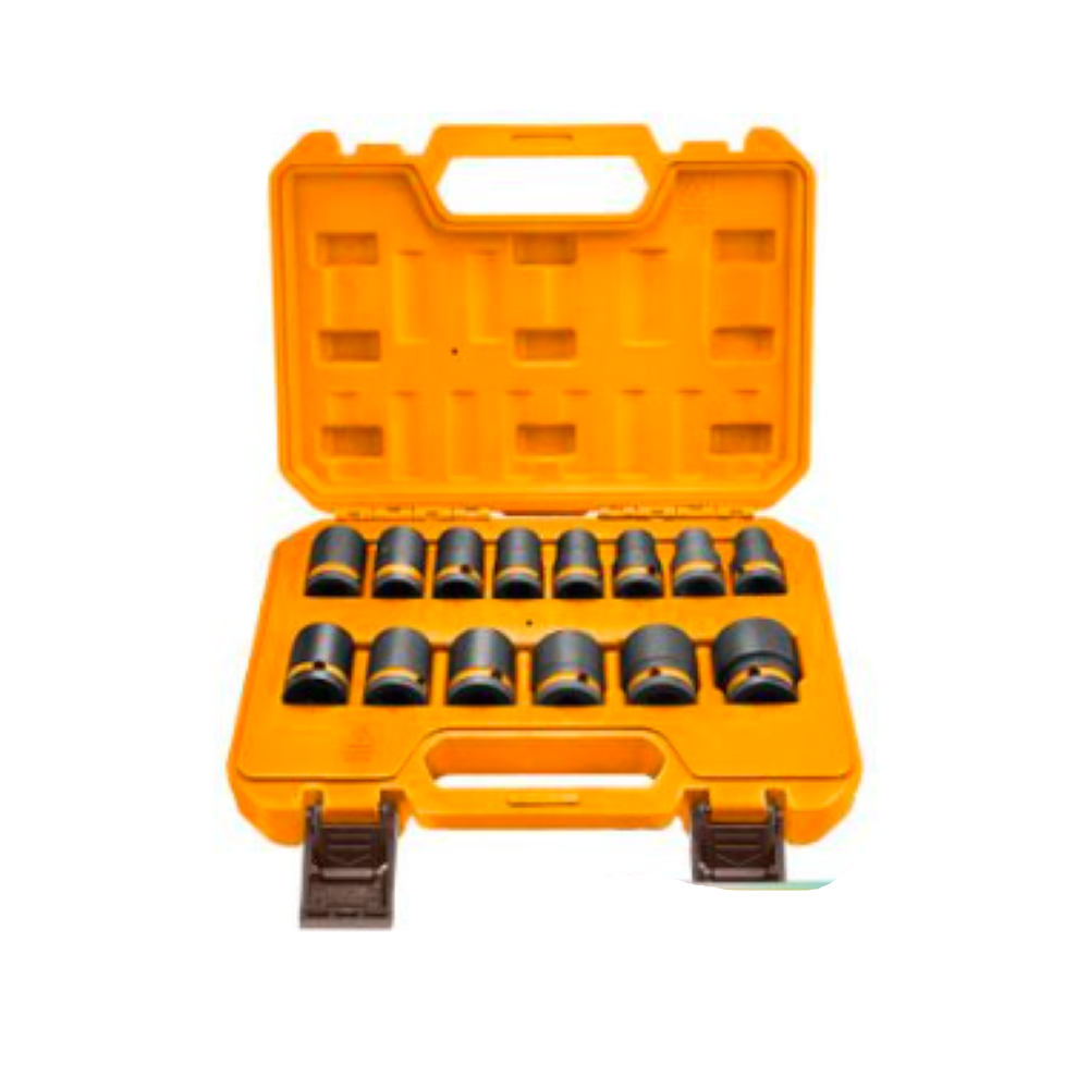 SET 14 DADOS DE IMPACTO LARGOS INGCO 1/2' HKISSD12143L - 2