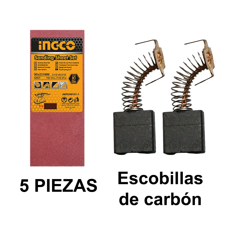 COMBO LIJADORA ORBITAL INGCO 320W FS3216 + SIERRA CALADORA INGCO 570W JS57028 - 3