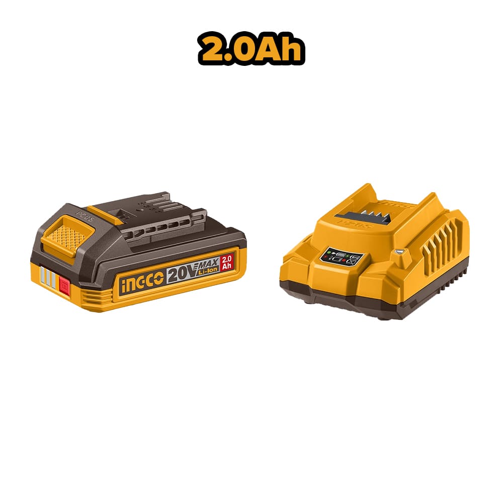 SOPLADORA INALÁMBRICA INGCO 20V 2.7 M³/MIN + BATERÍA 2.0AH + CARGADOR CABLI20781 - 3