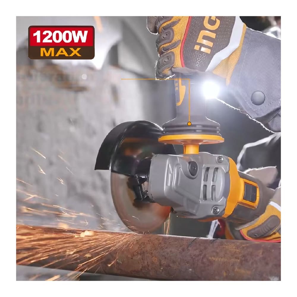 KIT BRUSHLESS INGCO PERCUTOR 20V 96NM + LLAVE DE IMPACTO 20V 850NM + AMOLADORA 20V 1200W COSLI251292 - 3