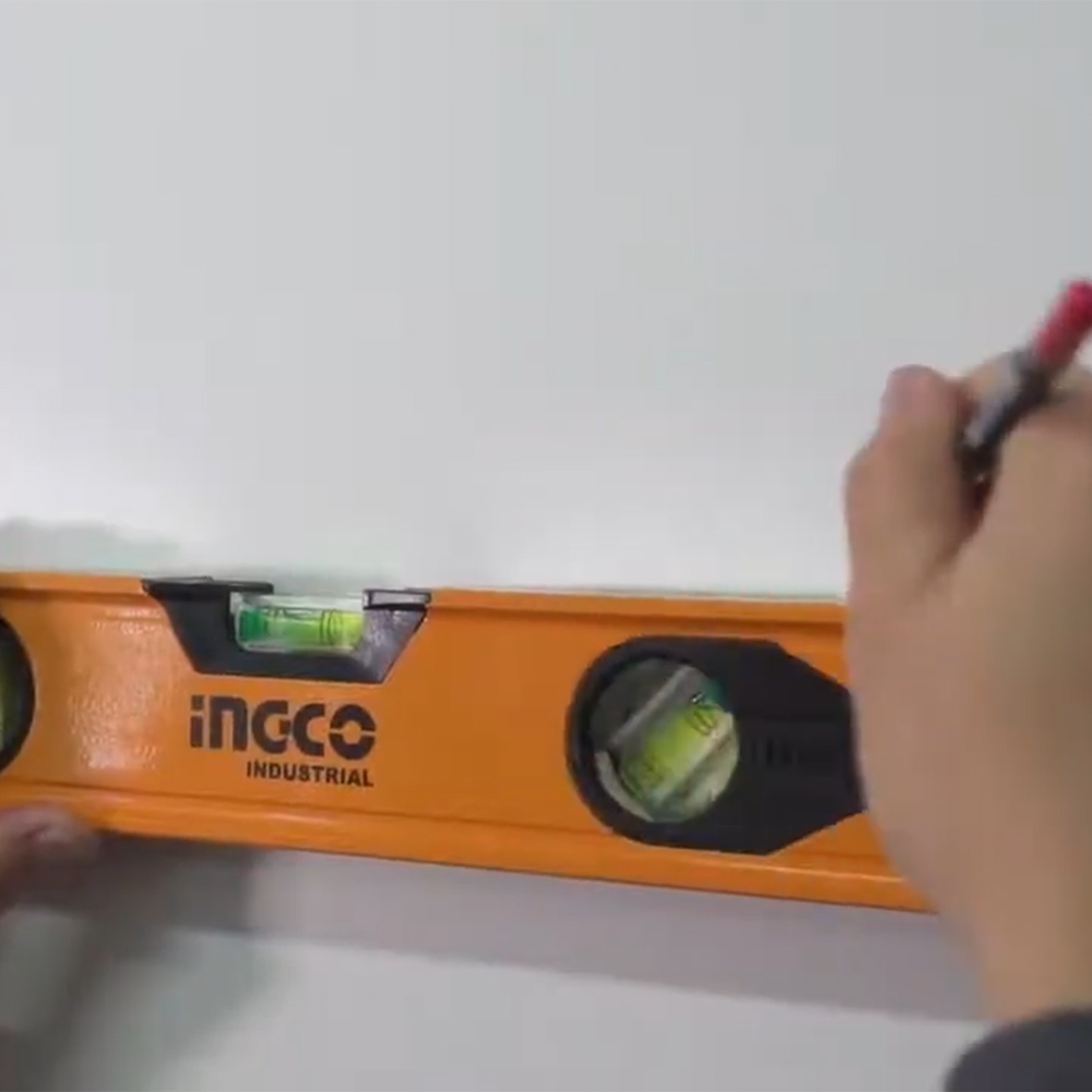 SET 3 NIVELES DE ALUMINIO INGCO 40CM + 60CM + 100CM HSL10403 - 8