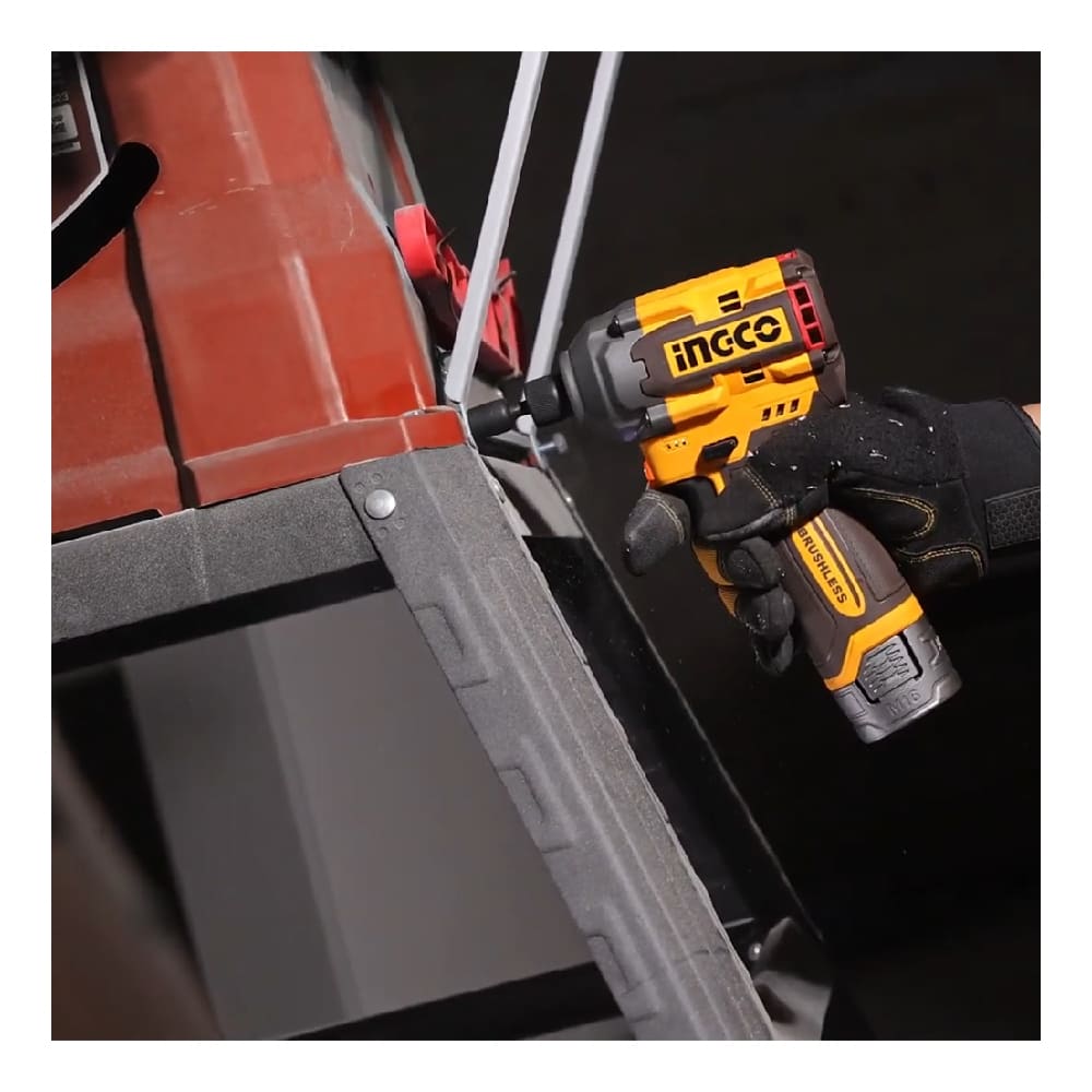 ATORNILLADOR DE IMPACTO BRUSHLESS INGCO 16V 170NM + 2 BATERÍAS 2.0AH + 1 CARGADOR COSLI241083 - 7