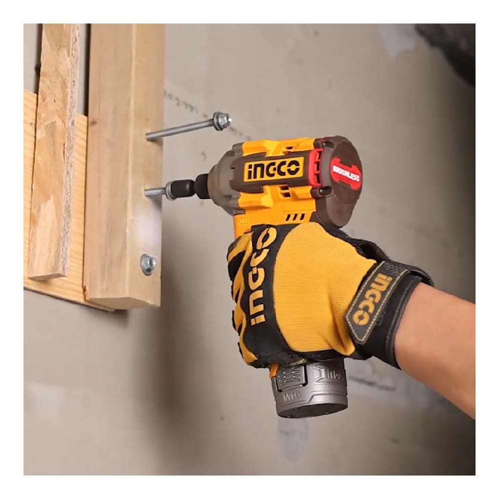 ATORNILLADOR DE IMPACTO BRUSHLESS INGCO 16V 170NM + 2 BATERÍAS 2.0AH + 1 CARGADOR COSLI241083 - 8