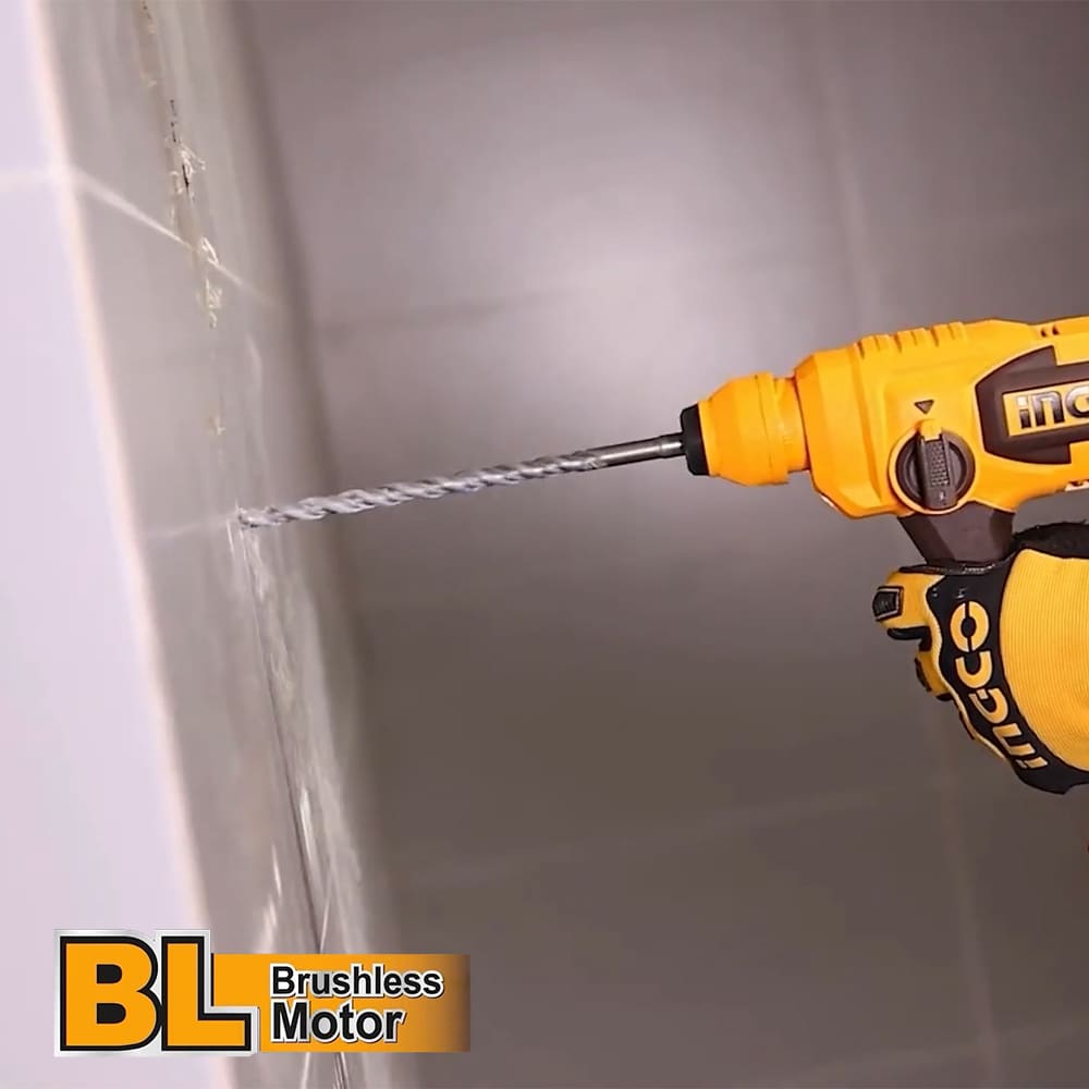 ROTOMARTILLO BRUSHLESS INGCO 20V 18MM 1.8J SDS PLUS + 1 BATERÍA 2.0AH + CARGADOR CRHLI201881 - 7