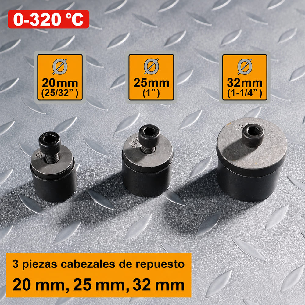 TERMOFUSORA INGCO 20V 0-320°C + 2 BATERÍAS 4.0AH + 1 CARGADOR 4.0A PTWTLI20182 - 5