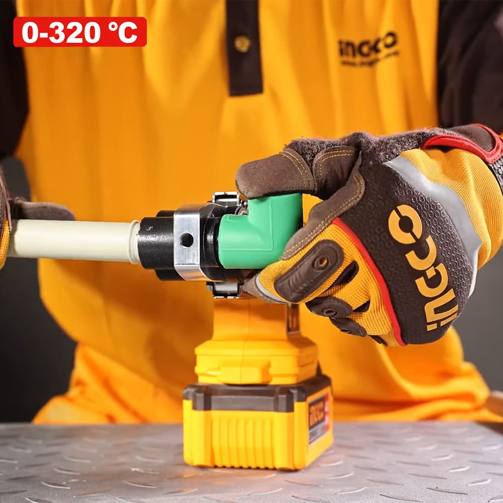 TERMOFUSORA INGCO 20V 0-320°C + 2 BATERÍAS 4.0AH + 1 CARGADOR 4.0A PTWTLI20182 - 7