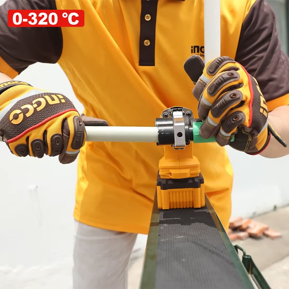 TERMOFUSORA INGCO 20V 0-320°C + 2 BATERÍAS 4.0AH + 1 CARGADOR 4.0A PTWTLI20182 - 8