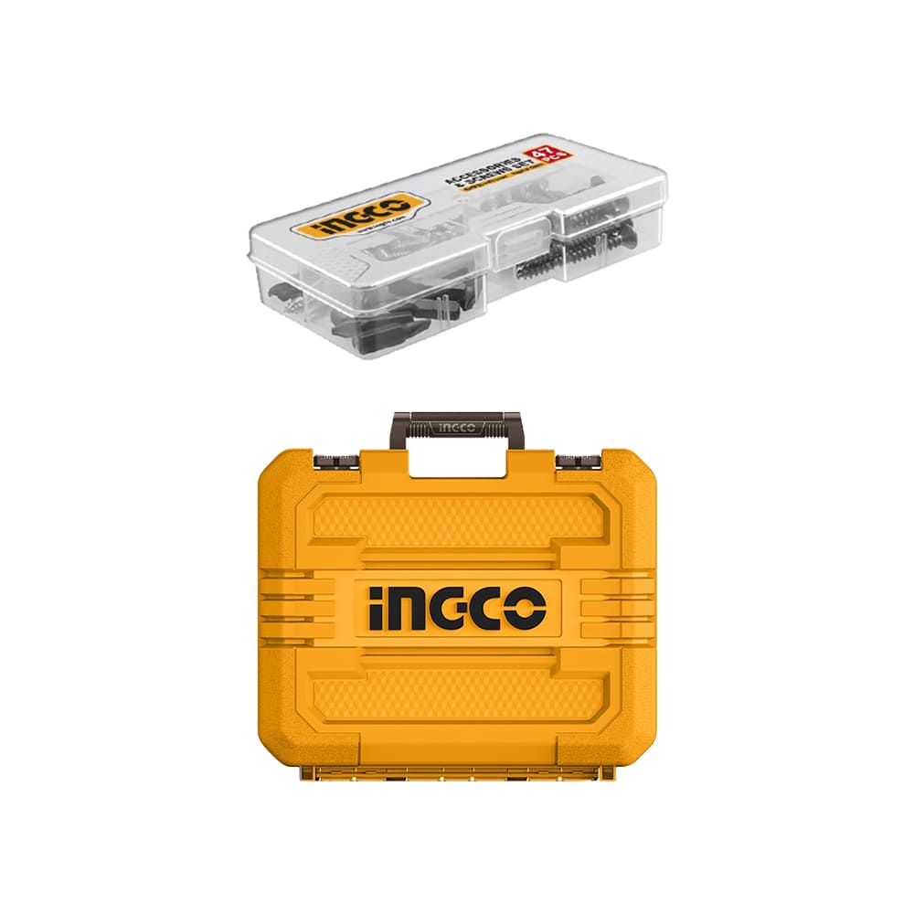 KIT PERCUTOR INGCO 20V 66NM + MINI AMOLADORA 20V 76MM + 2 BATERÍAS 2.0AH + 1 CARGADOR CKLI20766 - 8
