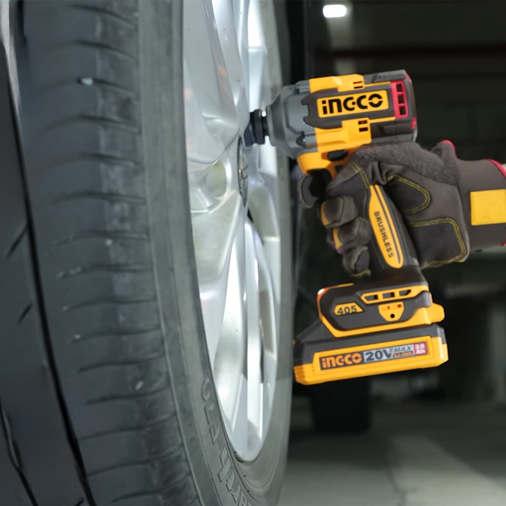 KIT PERCUTOR BRUSHLESS INGCO 66NM + LLAVE DE IMPACTO BRUSHLESS 20V 405NM CKLI20286 - 6