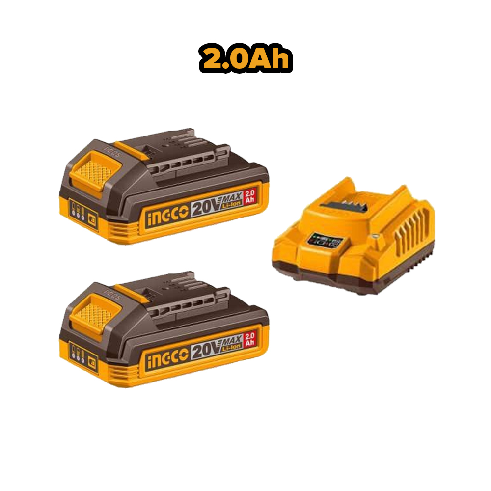 KIT PERCUTOR BRUSHLESS INGCO 66NM + LLAVE DE IMPACTO BRUSHLESS 20V 405NM CKLI20286 - 8