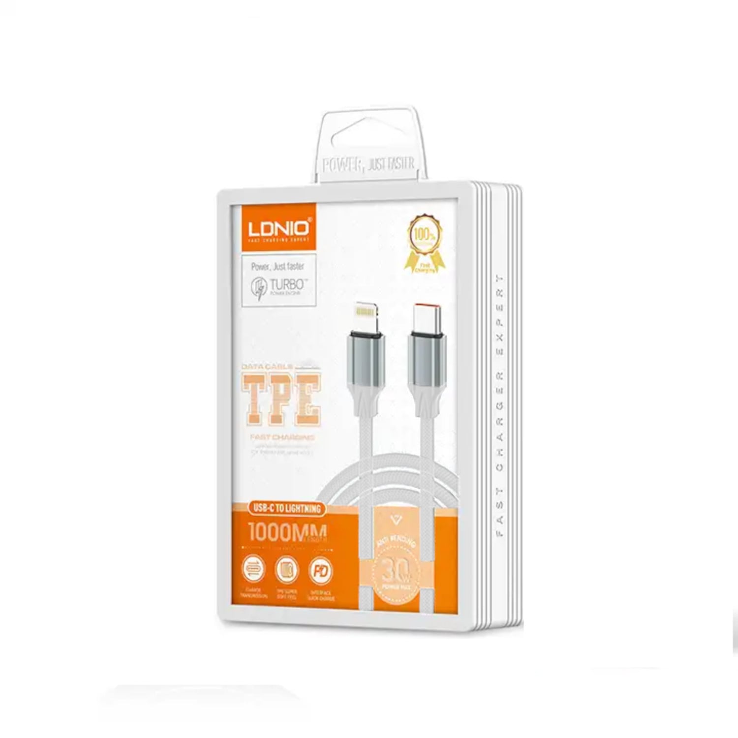 CABLE LDNIO LC441I DE CARGA RÁPIDA USB-C A LIGHTNING 30W DE 1 M - 3