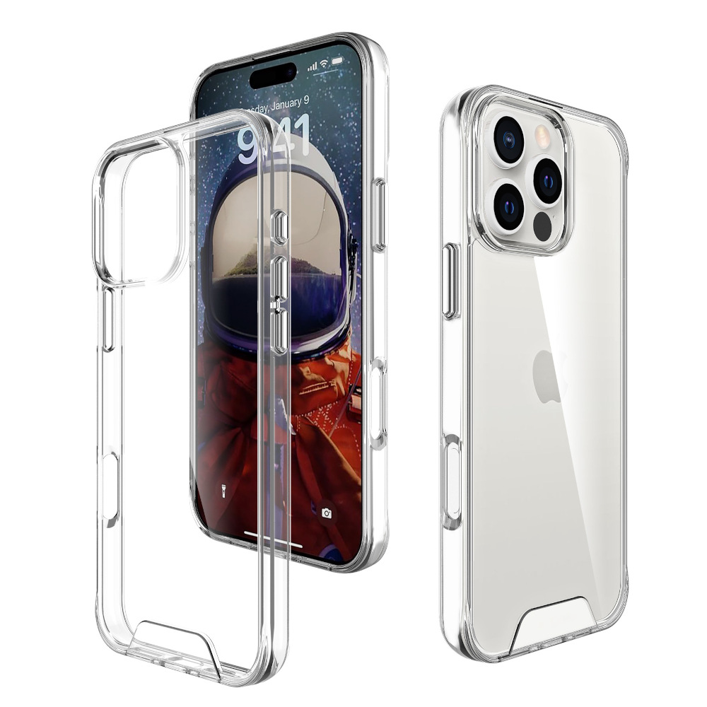 CASE TRANSPARENTE COMPATIBLE CON IPHONE 16 PRO MAX SPACE - 1