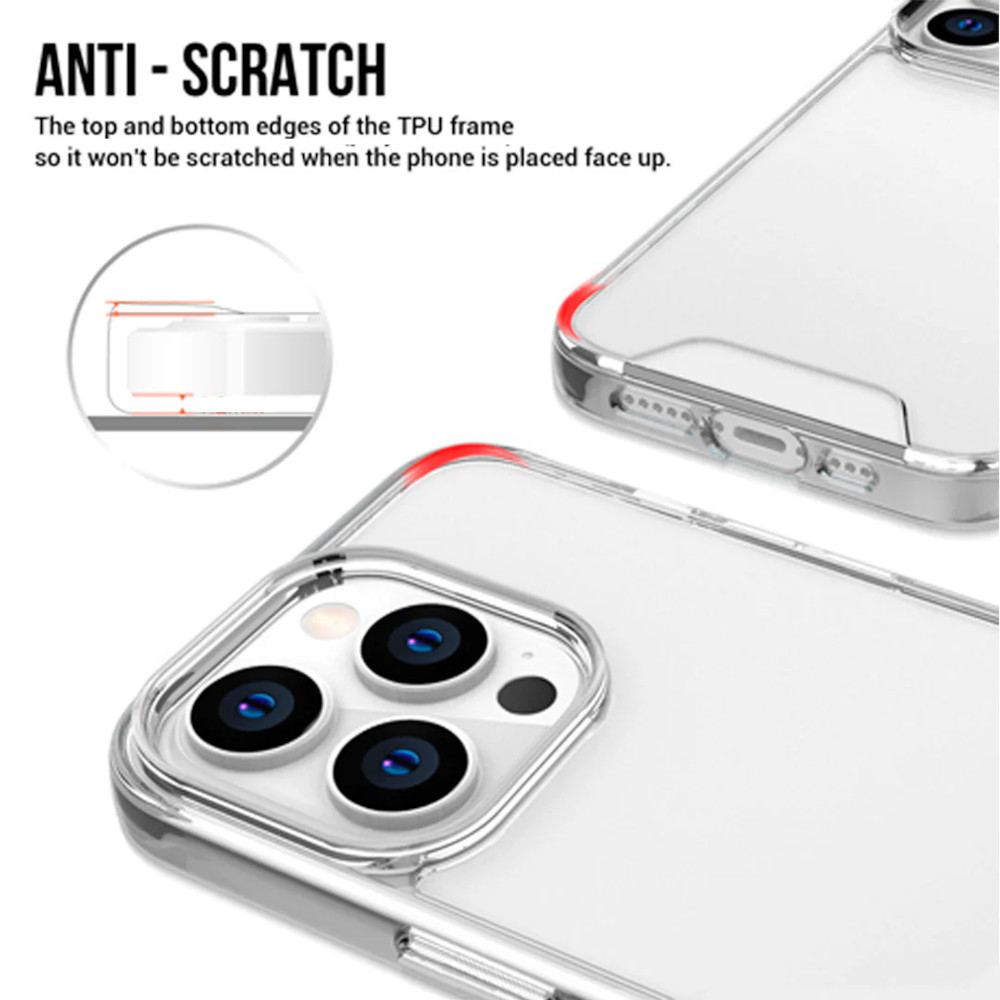 CASE TRANSPARENTE COMPATIBLE CON IPHONE 16 PRO MAX SPACE - 3