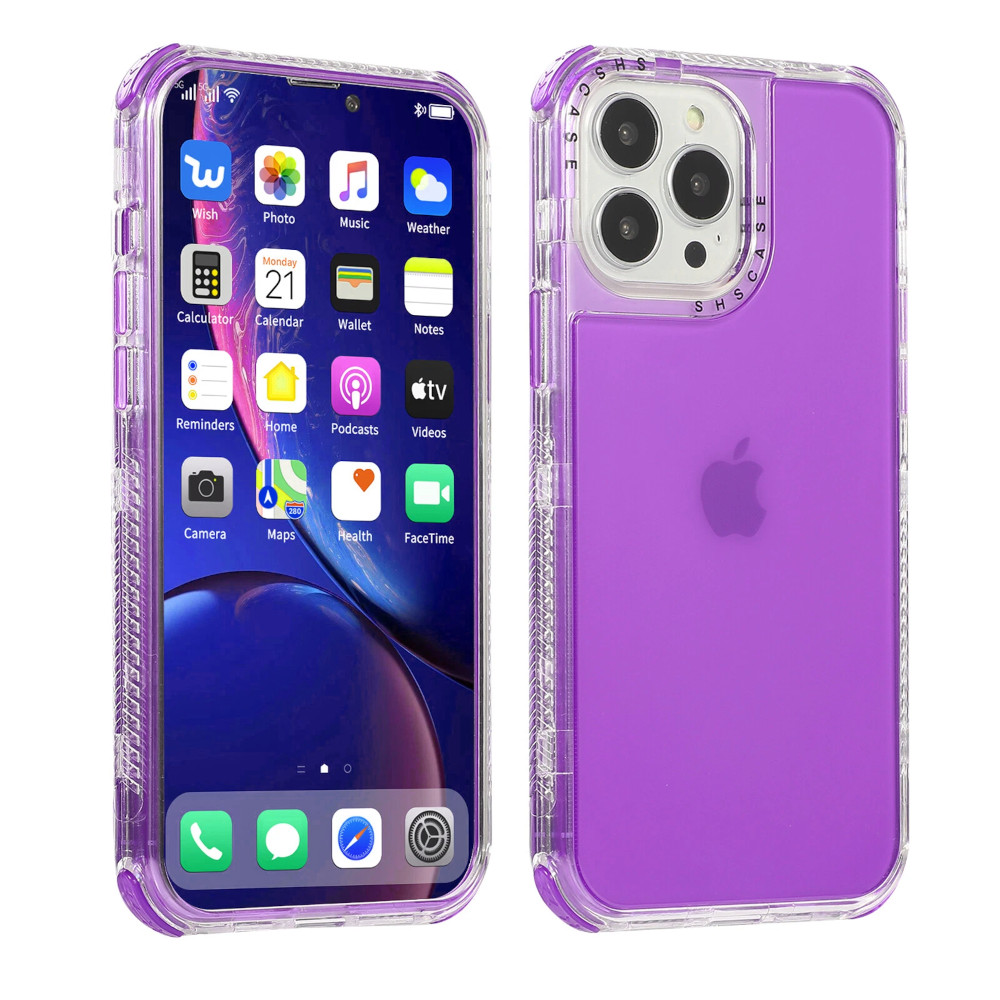 CASE COMPATIBLE CON IPHONE 16 PRO MAX ANTISHOCK 360 PURPLE - 1