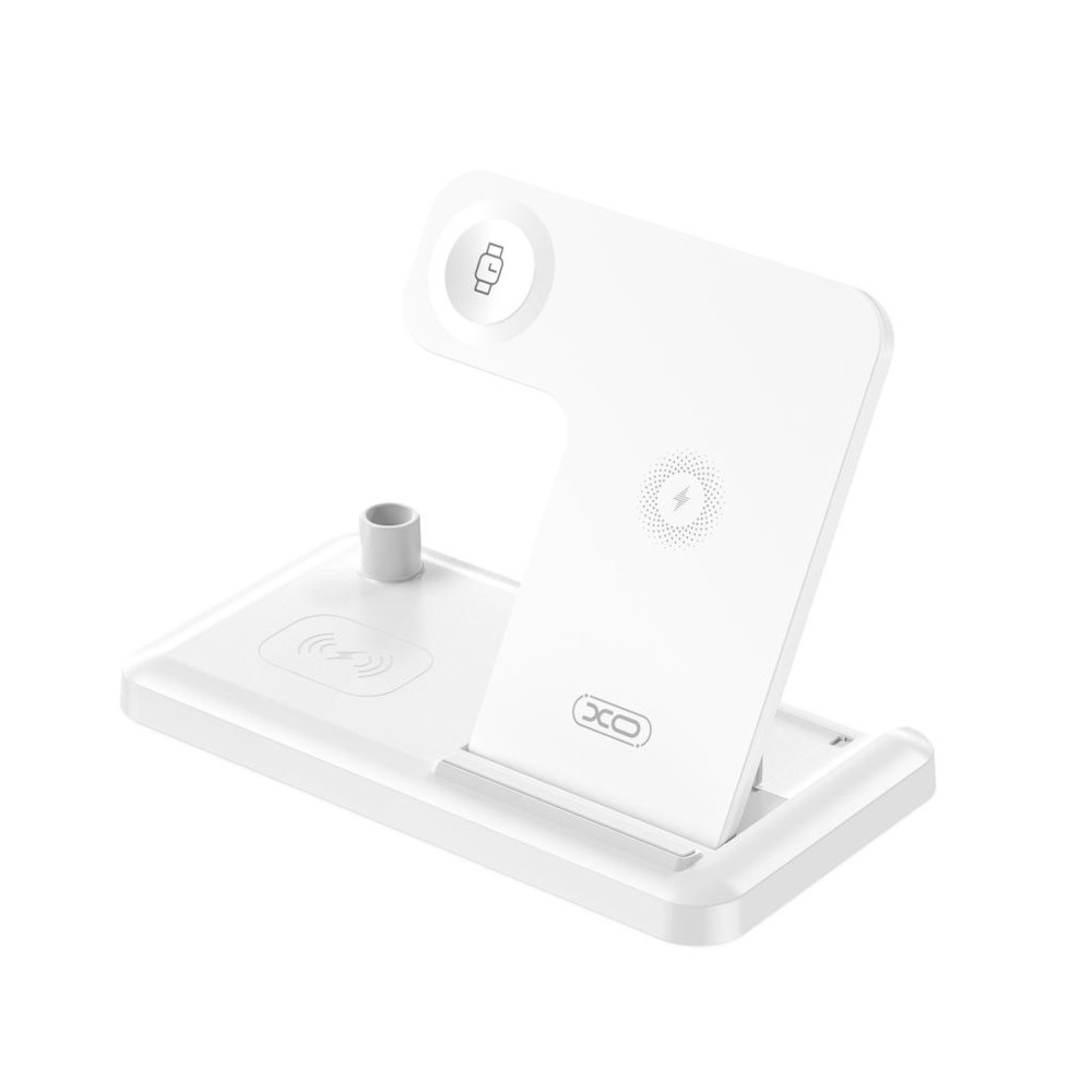 CARGADOR INALÁMBRICO XO-WX033 BASE MAGNÉTICA DOCKO 4 EN 1 WHITE - 1