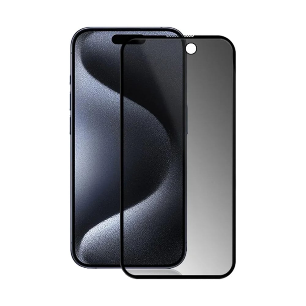 PROTECTOR DE PANTALLA PARA IPHONE 15 PRO MAX ANTI ESPÍA MICA DE VIDRIO MATE - 1