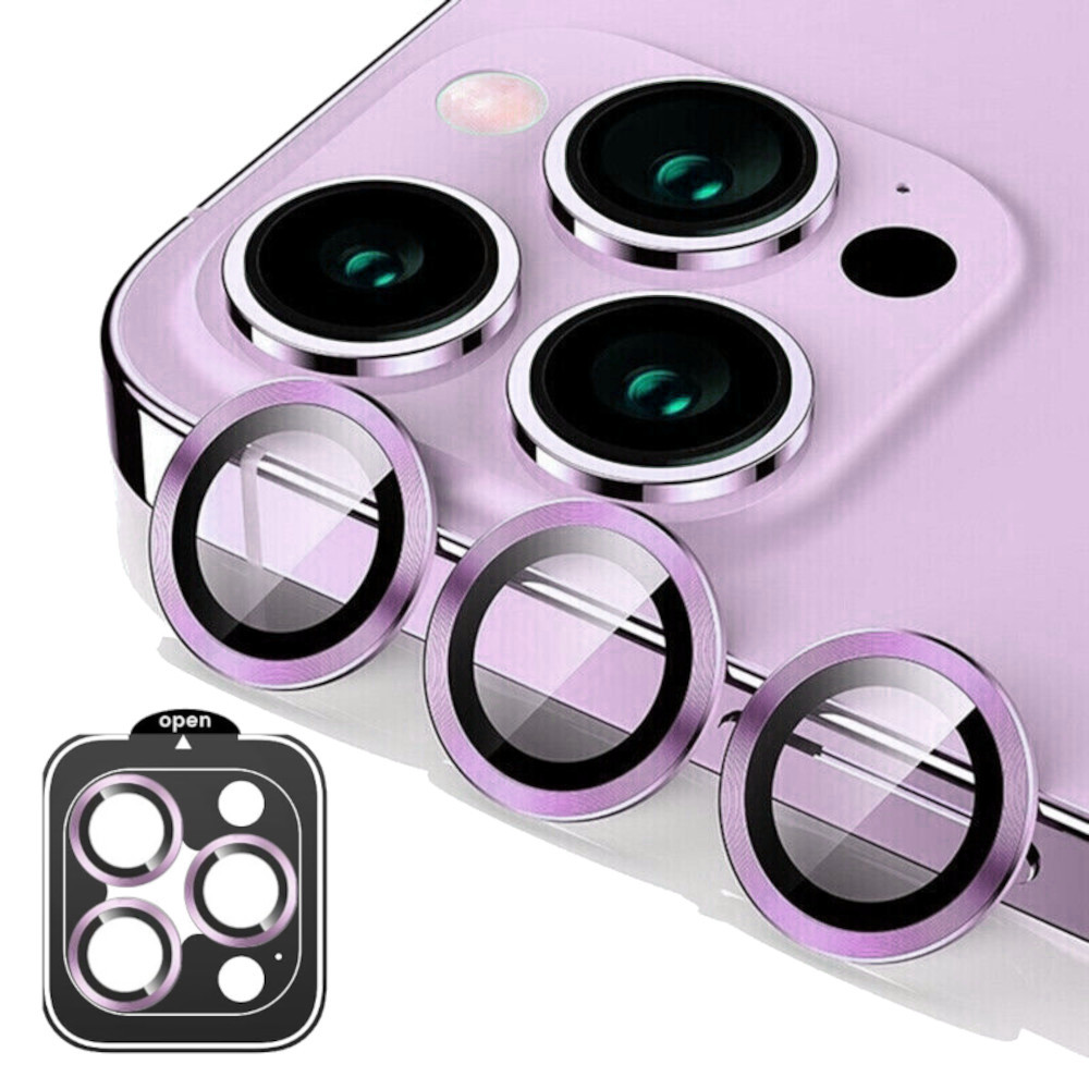 PROTECTOR DE CÁMARA METÁLICO COMPATIBLE CON IPHONE 15 PRO MAX - 15 PRO PURPLE - 1